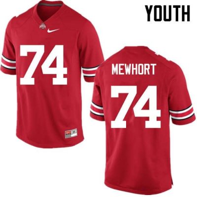 NCAA Ohio State Buckeyes Youth #74 Jack Mewhort Red Nike Football College Jersey EGV2045VH